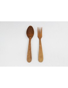 Couverts à salade en bois