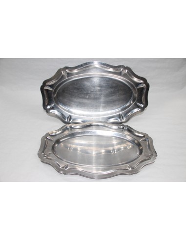 Plat long inox décoratif